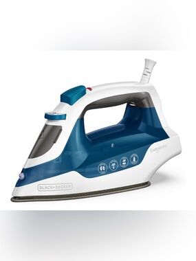 Black & Decker Teal & White Steam Iron with SmartSteam